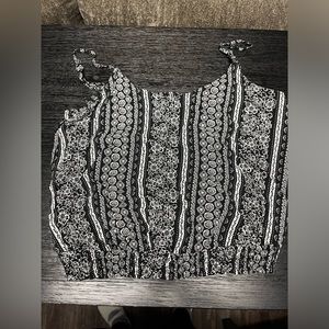 Medium Black and White Tank Top